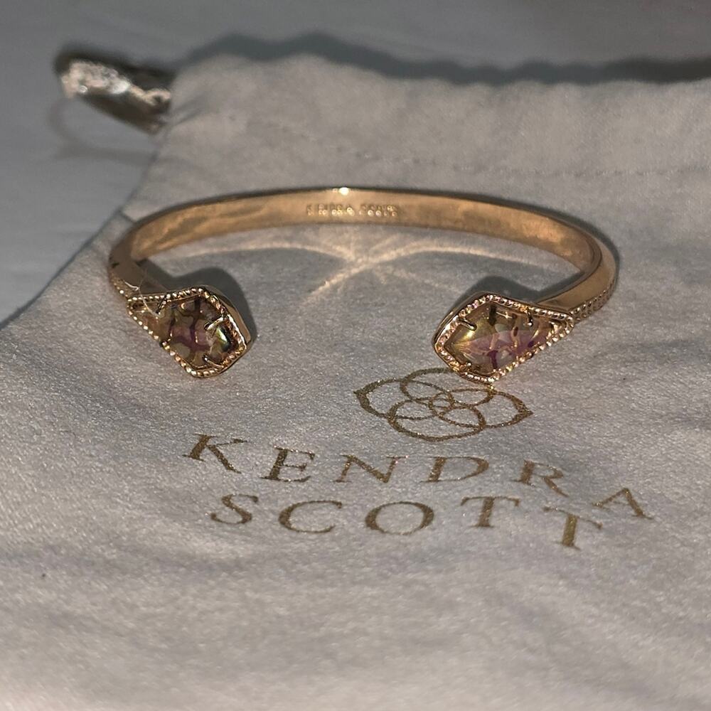 Kendra Scott Arden Lianna Gold Station Cuff Bracelet